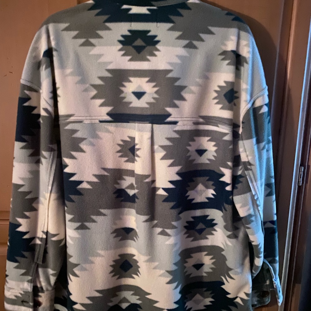 Geometric Patterned fleece Jacket - Picture 4 of 4